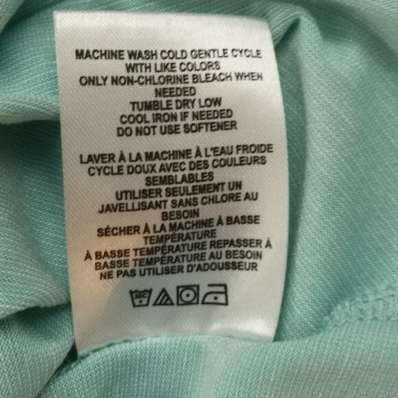 Spalding Ladies Size Large Light Green Short Sleeves V-neck Athletic Top - Picture 5 of 5